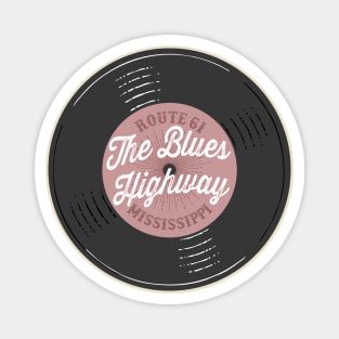 The Blues Highway Mississippi Vinyl Vintage Magnet